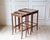 Set of Three Mahogany Nesting Tables with Glass Tops, France, Mid-20th Century For Sale - Image 17 of 17