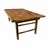 Wood Vintage Boho Coastal Rattan Folding Bamboo Tv Stand Plant Table For Sale - Image 7 of 7