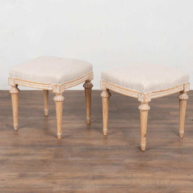 Pair, 19th Century Swedish Gustavian Tabouret Stools For Sale - Image 11 of 11