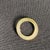 Contemporary 1990s 14k Yellow Gold Circle Brooch With Etched Accents For Sale - Image 3 of 7