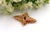 Gold Brooch with Diamond Chips For Sale - Image 3 of 6