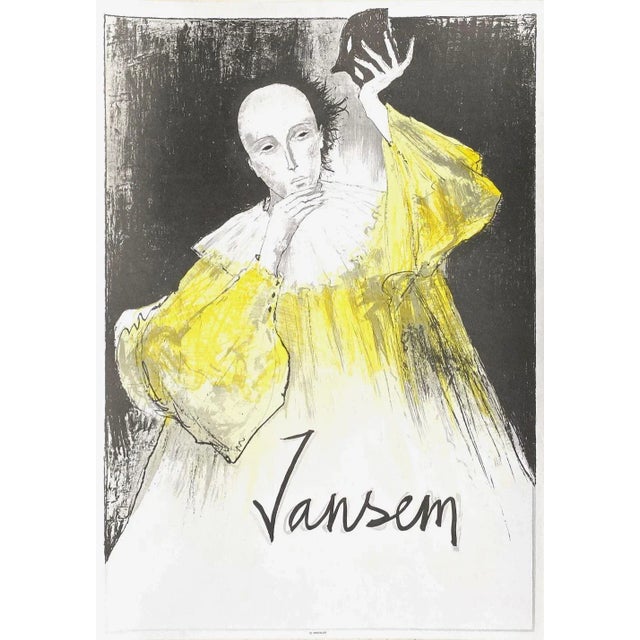 Jean JANSEM MATIGNON GALLERY 1983 original lithograph poster on matt poster paper signed in the plate printed by : Mourlot...