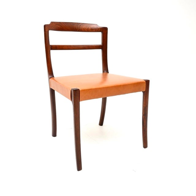 1960s Vintage Danish Dining Chairs by Ole Wanscher, 1960, Set of 4 For Sale - Image 5 of 11