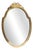 Vintage Ornate Gold Bow Mirror, 1950s For Sale