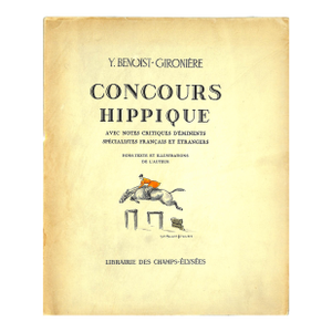 "Concours Hippique" 1949 Benoist-Gironiere, Y.