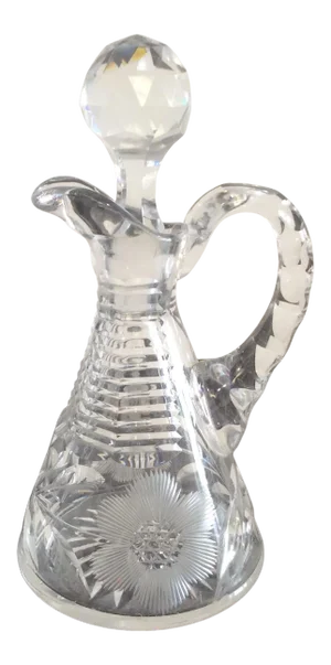 Mid 19th Century American Cut Glass Cruet
