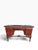 French Antique Louis XV Revival Carved Mahogany Desk With Mirrored Top For Sale - Image 3 of 17