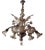 Murano Glass Chandelier, Italy, 1930s For Sale
