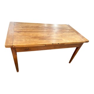 1850 Normandy, French Farm Table, Cherry For Sale
