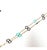 Gold 14k Yellow Gold Italian Onyx & Turquoise Circle Necklace 21" Length For Sale - Image 8 of 14