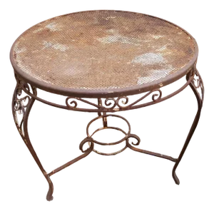 Vintage Garden Tea Table in Wrought Iron, 1950s
