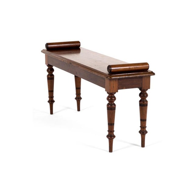 Victorian Mahogany Hall Seat For Sale - Image 8 of 8