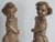 Figurative Antique Italian Carved Wood Gilt Putti Angels Sculptures, S/2 For Sale - Image 3 of 11