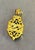 1950s-60s Victorian style gold tone/black stone pendant. Excellent condition.