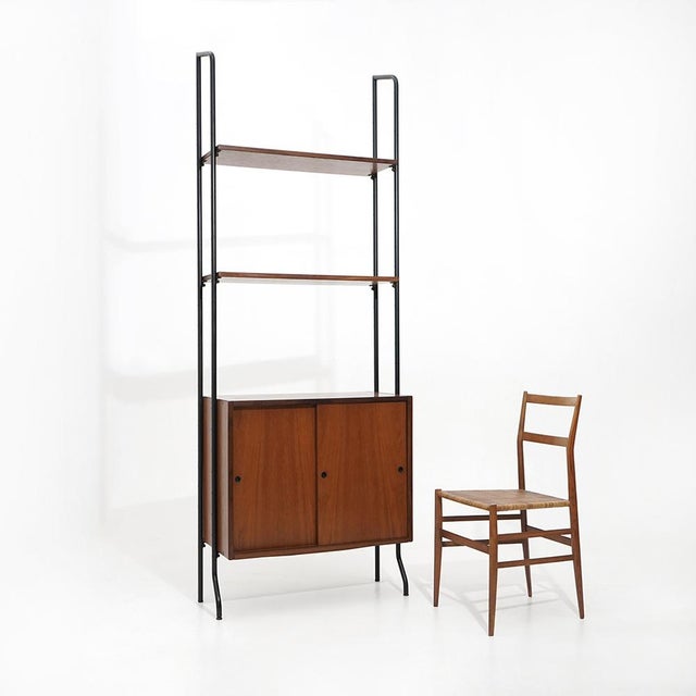 Bookcase with Metal Uprights by Amma Torino, 1960s For Sale - Image 13 of 15