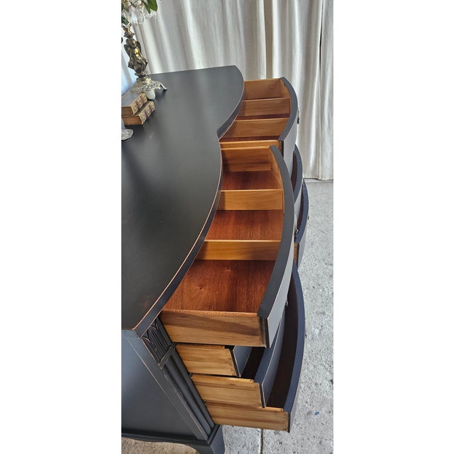 Vintage Black Dresser, Drexel, 1950's For Sale - Image 14 of 16