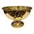 Vintage Hollywood Regency Polished Brass Pedestal Bowl With Rope & Tassel Detail For Sale