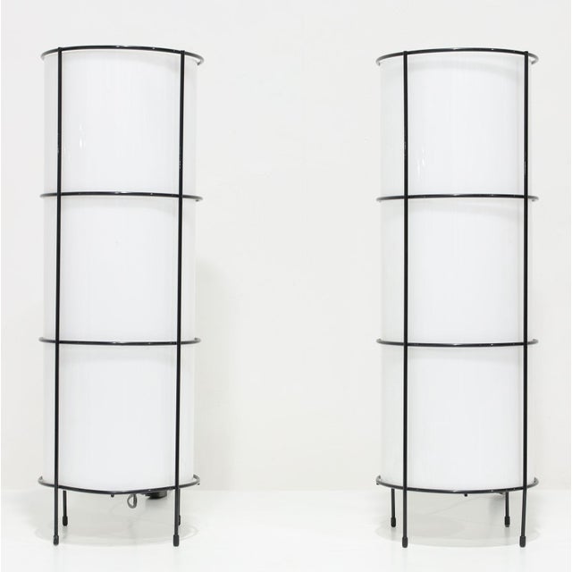Mid-Century Modern Pair of Artemide Attributed Table Lamps, Circa 1970s For Sale - Image 3 of 8
