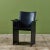 Matteo Grassi Black Leather Arm Chair For Sale In Los Angeles - Image 6 of 12