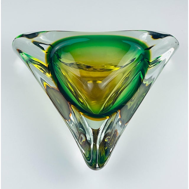 Sommerso Murano Glass Ashtray from Arte Nuova, Italy, 1960s For Sale - Image 10 of 14