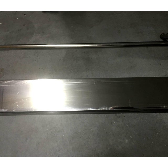 Metal 1960s Rare Brass and Chrome Table by John Vesey For Sale - Image 7 of 8