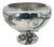 1980s Silver Plate Punch Bowl With Stone Inlay by Emilia Castillo, Mexican Silver For Sale