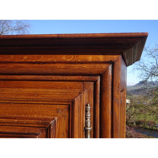 Wood Vintage High Sideboard in Oak, 1960s For Sale - Image 7 of 18