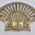 Mid-Century Modern Vintage Solid Brass Seashell Trivet Scalloped Shell Nautical Coastal Decor For Sale - Image 3 of 7