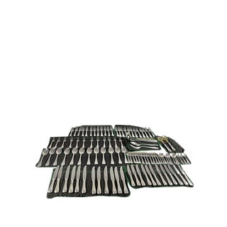 Cutlery Set in Silver from Zaramella, Italy, 1990s, Set of 101 For Sale