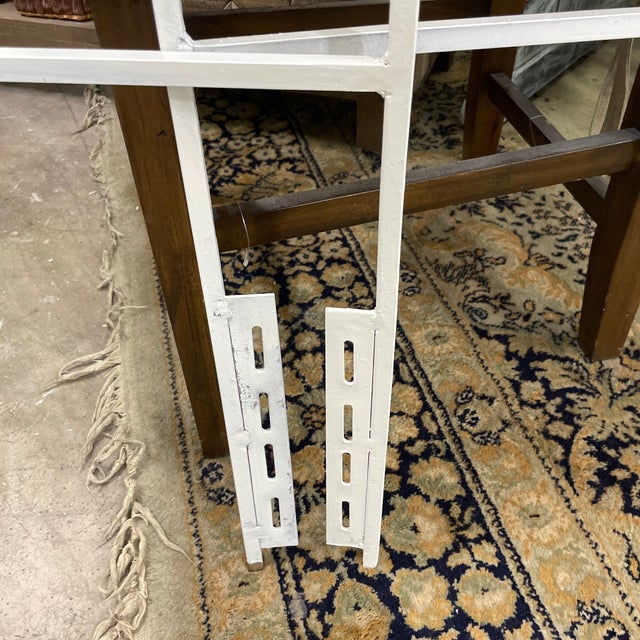 Pair of Vintage French Ornate Metal Twin Headboards For Sale - Image 9 of 10