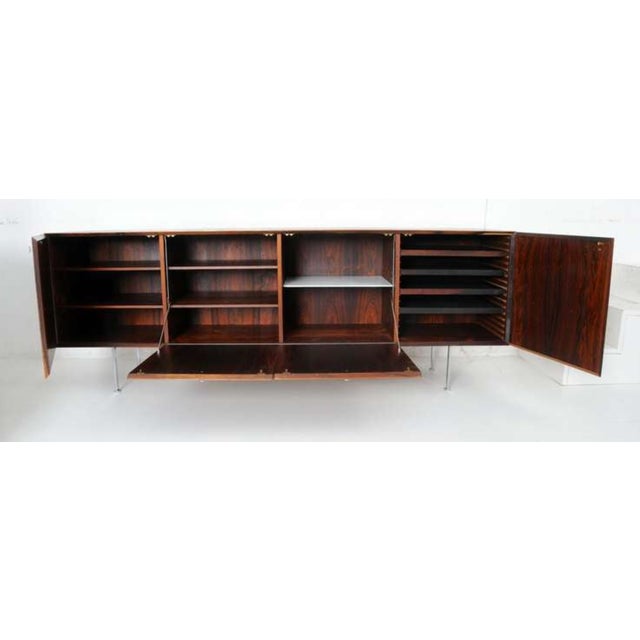 Stunning vintage Poul Norreklit Mobelfabrik sideboard/credenza. Purchased in Denmark in the mid-1960s and used in dining...