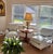 Wood A Pair of Howard & Sons Green and White Lounge Chairs With Custom Tan Slipcovers For Sale - Image 7 of 18
