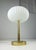 Metal Mid-Century Brass & Glass Table Lamp For Sale - Image 7 of 15