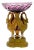 Russian Ormolu & Amethyst Glass Swan Centerpiece, Atrib to Imperial Glass Works For Sale