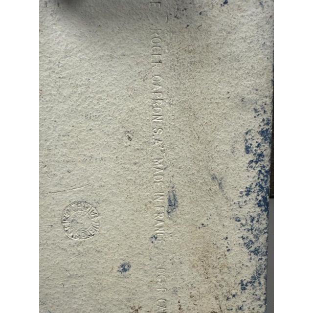 Sandstone Wall Clock by Roger Capron, 1980, in Flawless conditions. Designed 1980 to 1989 This piece has an attribution...