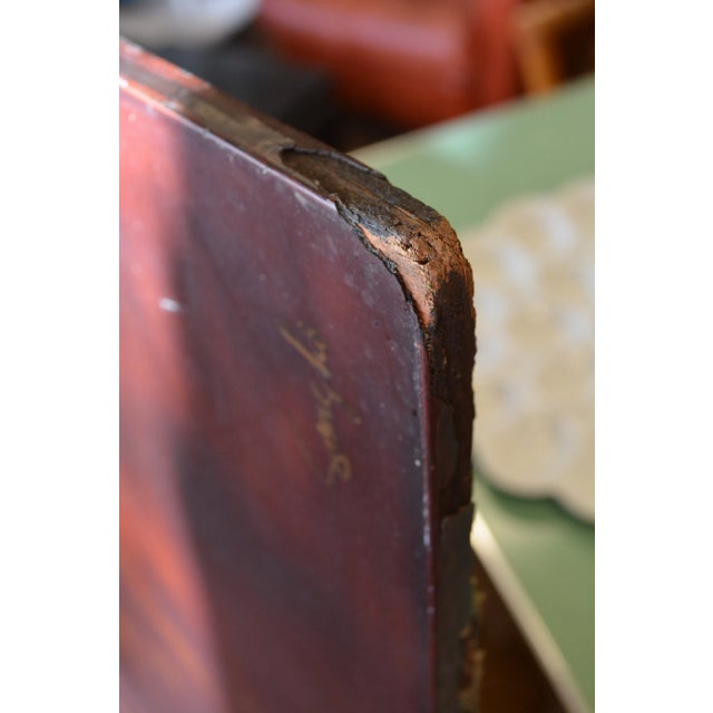 1950's Song Ho Vietnamese Black Lacquer Gold Koi Fish Artwork Painting on Wood For Sale - Image 17 of 18