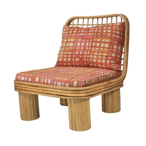 Annka armchair in stained rattan, plywood and hr foam by popus editions. Dimensions: w 70 x d 72 x h 80 cm. Materials:...