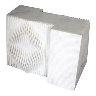 Modern White Marble Sculpture by Domenico Casasanta For Sale