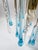 Vintage Murano-Style Blue Glass Teardrop Waterfall Chandelier, C. 1970 For Sale - Image 4 of 18