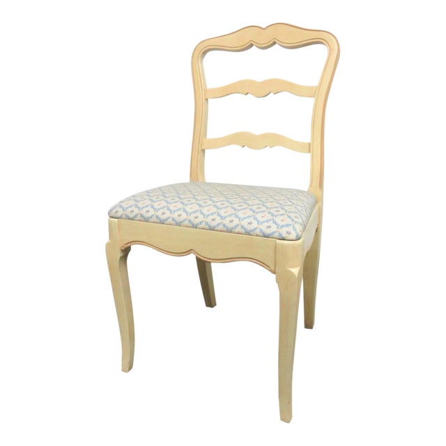 Mid 20th Century French Style Custom Painted Side Chair For Sale