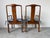1970s Vintage Henredon Hollywood Regency Chinoiserie Sculpted Mahogany Dining Armchairs – Pair For Sale - Image 5 of 16