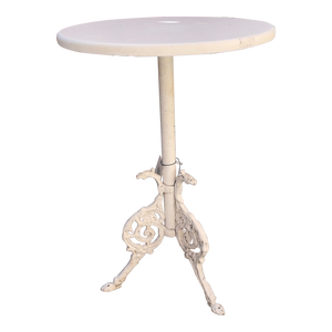 Cast Aluminum Marble Top Side Tables