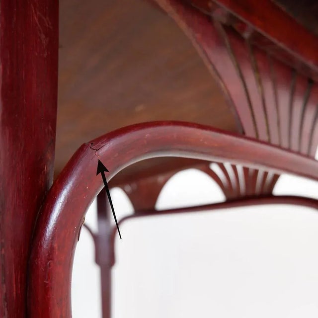 Art Nouveau table or desk by Gebrüder Thonet, 1910s Art Deco Table - Palmette - Model 8122 Dimensions: 91.5 x 61 cm,...