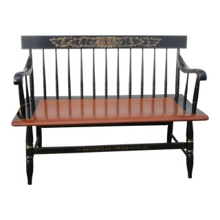 Late 20th Century Vintage Hitchcock Bench For Sale