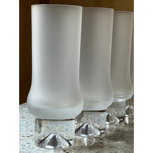 Vintage Frosted Highball Glasses, 1970, Set of 6 For Sale - Image 11 of 14