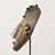 Early 20th Century Marka Embossed Metal Mask Mali For Sale - Image 4 of 10