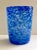 Handblown Mottled Cobalt Blue Vase/Tumbler 5 H x 3.75 W Opening Diameter tapering slightly to 3" Base Diameter Artisan...