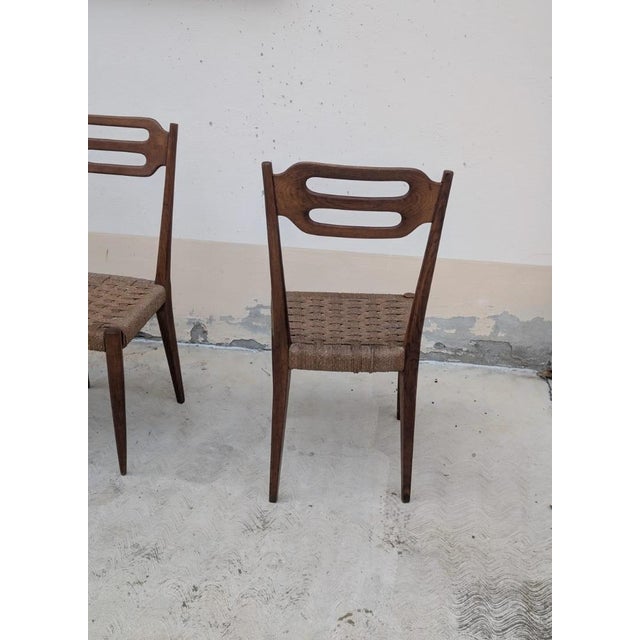 Vintage Italian Table and Chairs, 1930s, Set of 5 For Sale - Image 3 of 16