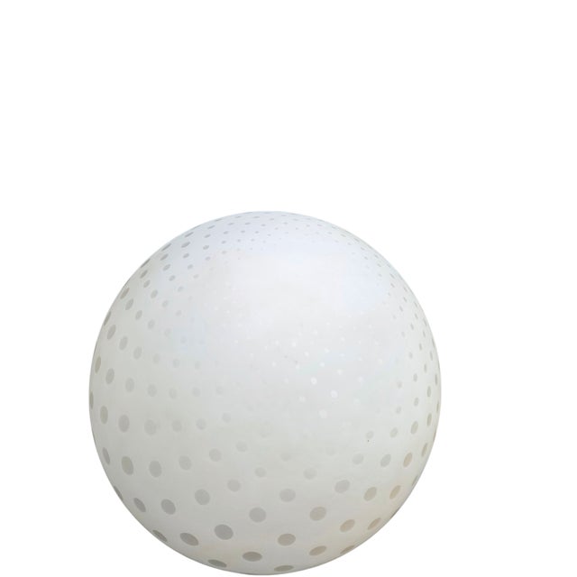 Vintage Post Modern Abstract Sphere Floor Light Glass Orb Polka Dots For Sale - Image 14 of 14