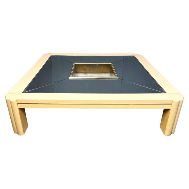 Vintage Lacquered Coffee Table attributed to Alain Delon for Maison Jansen, 1970s For Sale - Image 18 of 18